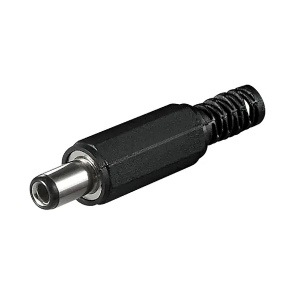 Goobay Dc-Stecker, Bohrung 2,5 mm x 5,5 mm, schwarz thumbnail