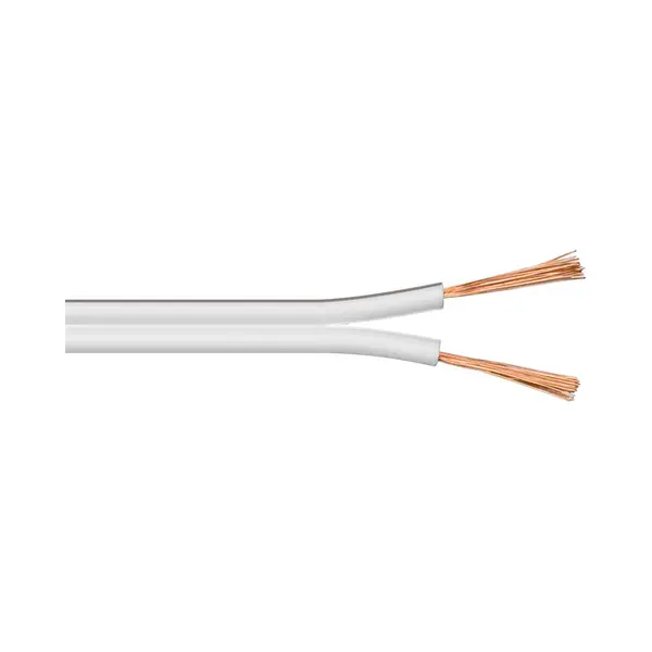 Goobay Lautsprecherkabel, weiß, Cu, 10 m Rolle, Querschnitt 2 x 2.5 mm2, Eca thumbnail