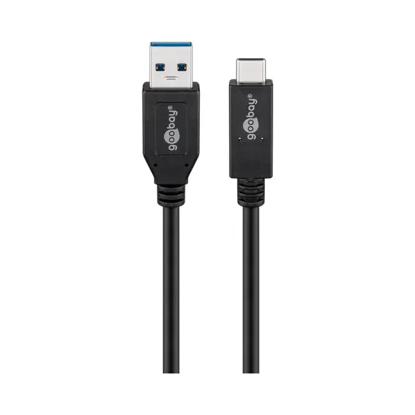 Goobay 41073 Usb Kabel Usb 3.2 Gen 2 (3.1 Gen 2) 0,5 m Usb A Usb C Schwarz thumbnail