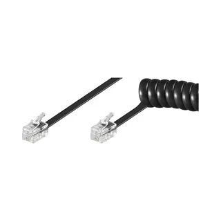 Goobay 50270 Telefonkabel 2 m Schwarz