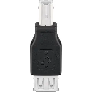 Goobay 50291 tussenstuk voor kabels Usb B Usb A Zwart