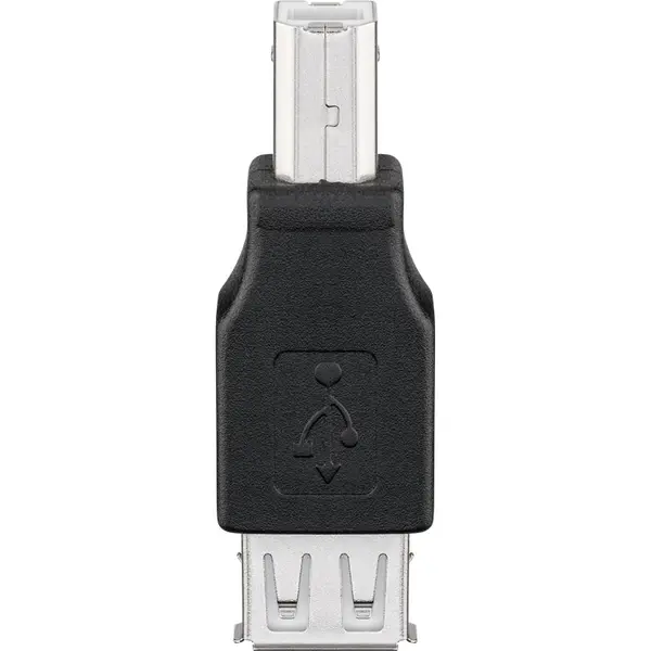Goobay Usb 2.0-Stecker Typ B, Usb 2.0-Buchse Typ A, Schwarz thumbnail