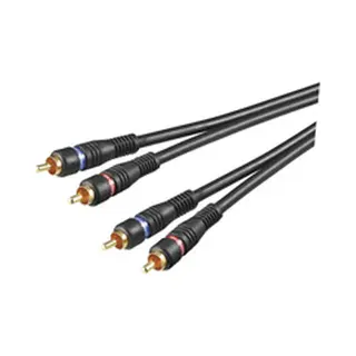 Goobay Avk 132-1000 10.0m audio cable 10 m 2 x Rca Black