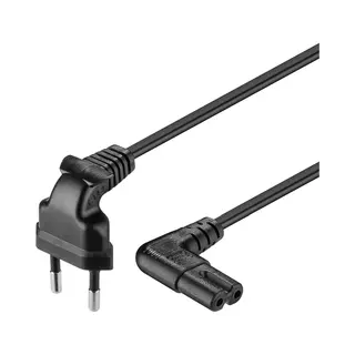 Goobay Netzkabel 0.3 m, Schwarz