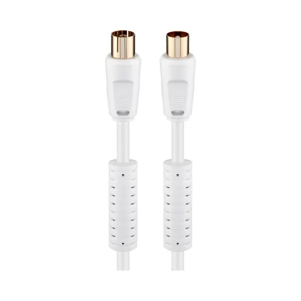 Goobay 67276 coax-kabel 1,5 m Coaxiaal Wit thumbnail