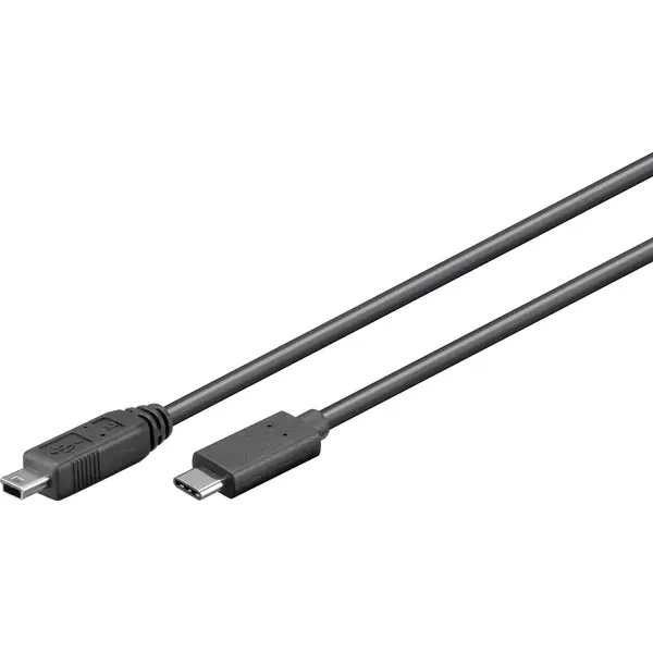 Goobay 67989 Usb Kabel Usb 2.0 0,5 m Mini-Usb B Usb C Schwarz thumbnail