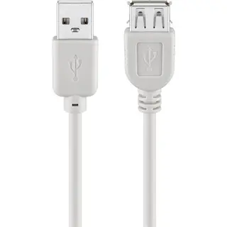 Goobay 68717 Usb-kabel Usb 2.0 5 m Usb A Grijs