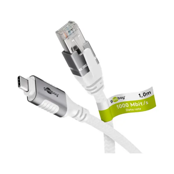 Goobay 74165 netwerkkabel Wit 1 m Cat6 F/Utp (Ftp) thumbnail
