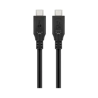 Goobay 74187 Usb Kabel USB4 Gen 2x2 1 m Usb C Schwarz