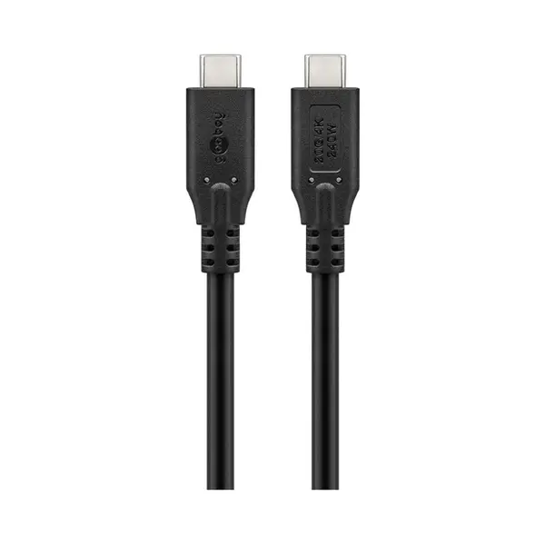 Goobay 74187 Usb Kabel USB4 Gen 2x2 1 m Usb C Schwarz thumbnail