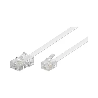 Goobay 93059 Telefonkabel 10 m Weiß