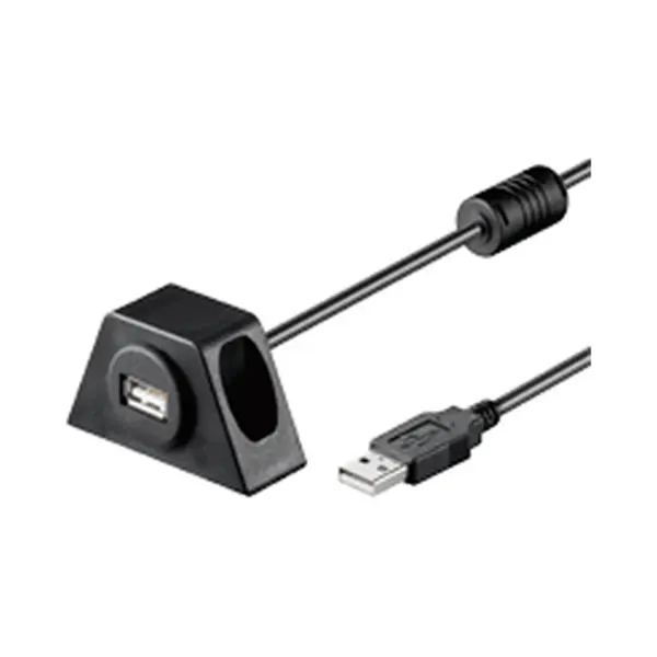 Goobay USB2.0 Aa 200 Clip Ii, 2m Usb Kabel Usb A Schwarz thumbnail