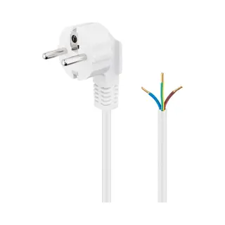 Goobay 93977 electriciteitssnoer Wit 1,5 m Netstekker type F
