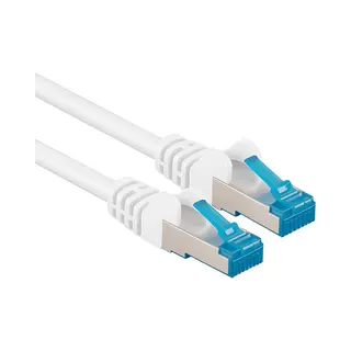 Goobay Cat 6A Patchkabel, S/Ftp (PiMF), 0,25 m, Weiß