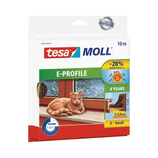 Tesa 05445-00101 10 m Seal rubber Self-adhesive Brown