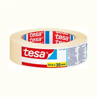 Tesa 05287 50 m Maler-Abdeckband Für die Nutzung im Innenbereich geeignet Papier Beige