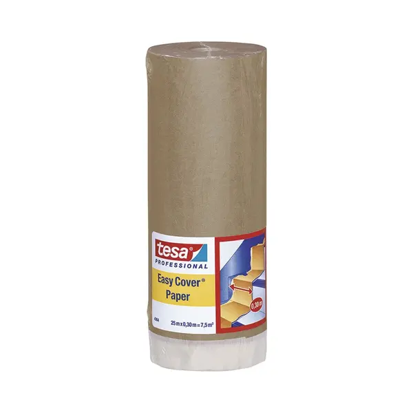 Tesa 04364-00002-01 Easy Cover Light Brown 25m X 30cm 1pc Paint Shield thumbnail