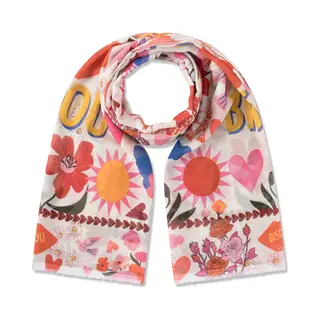 Codello Women Printed Scarf Cotton Bisou Pattern - 100X180CM