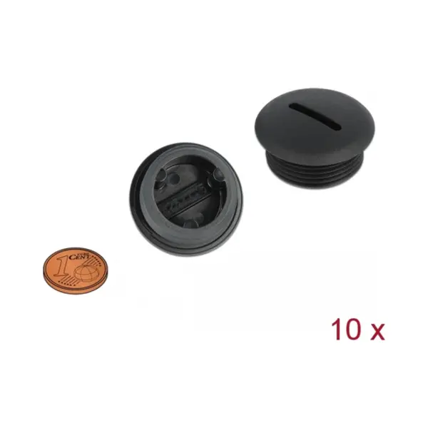 DeLOCK 60232 buisdop Zwart Nylon thumbnail