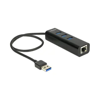 DeLOCK 62653 laptop dock & poortreplicator Bedraad Usb 3.2 Gen 1 (3.1 Gen 1) Type-A Zwart