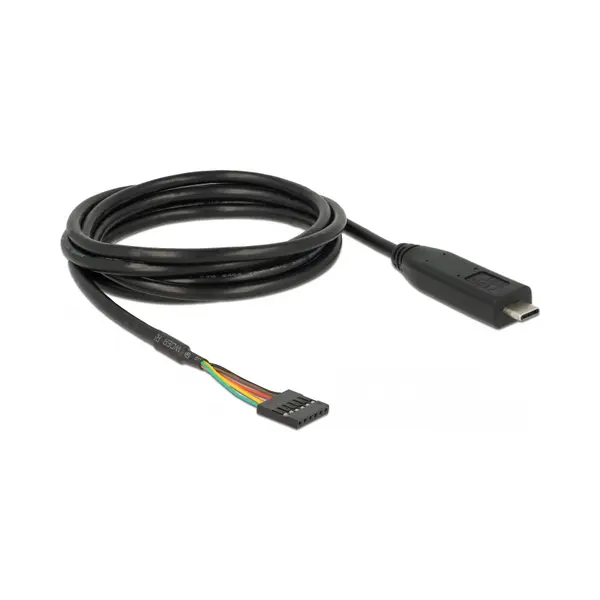 DeLOCK 63947 Serien-Kabel Schwarz 2 m Usb 2.0 Type-C 6 pin pin header pitch: 2.54 mm thumbnail