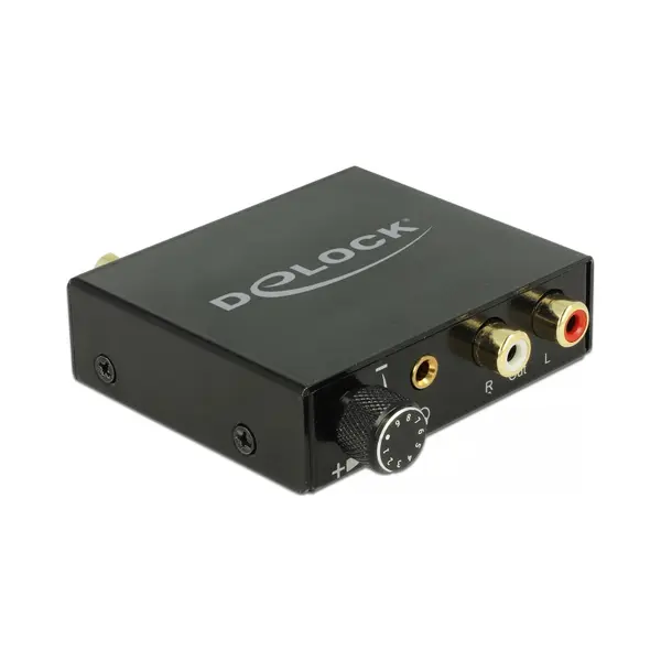 DeLOCK 63972 audio-omzetter Zwart thumbnail