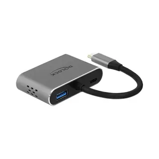 DeLOCK 64074 Laptop-Dock/Port-Replicator Usb 3.2 Gen 1 (3.1 Gen 1) Typ-C Grau
