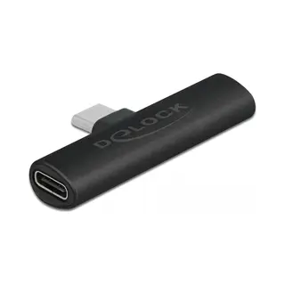 DeLOCK 64114 tussenstuk voor kabels Usb Type-C 2 x Usb Type-C Zwart