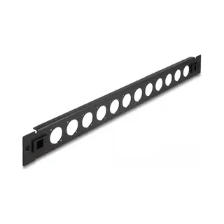 DeLOCK 19″ D-Typ Patchpanel 12 Port werkzeugfrei schwarz