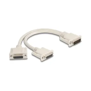 DeLOCK 67171 Serien-Kabel Beige 0,3 m Db-26 2 x Db-26