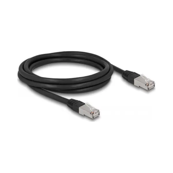 DeLOCK RJ45 Netzwerkkabel Cat.6A S/Ftp Pe Outdoor 2 m schwarz thumbnail