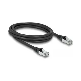 DeLOCK RJ45 Netzwerkkabel Cat.6A S/Ftp Pur Outdoor 2 m schwarz