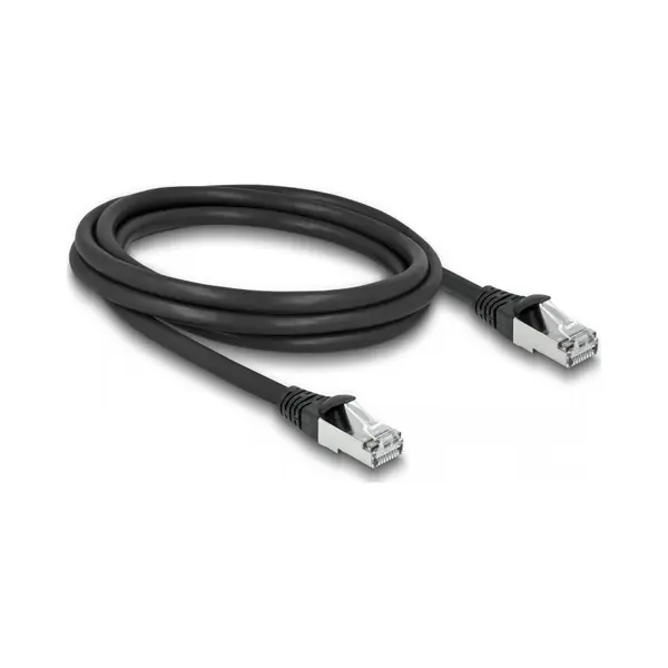 DeLOCK RJ45 Netzwerkkabel Cat.6A S/Ftp Pur Outdoor 2 m schwarz thumbnail