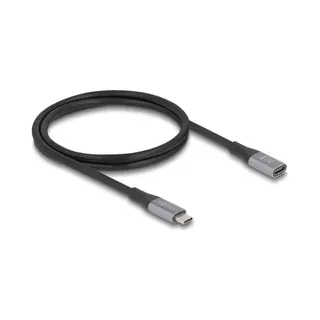 DeLOCK 81201 Usb Kabel USB4 Gen 2x2 1 m Usb C Schwarz, Grau