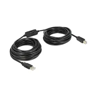 DeLOCK 11m, USB2.0-A - USB2.0-B Usb Kabel Usb A Usb B Schwarz