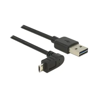 DeLOCK 83856 Usb-kabel Usb 2.0 2 m Usb A Micro-Usb B Zwart