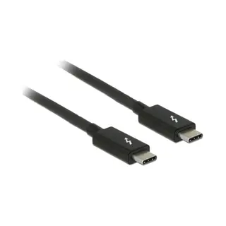 DeLOCK 84845 Thunderbolt-Kabel 1 m 20 Gbit/s Schwarz