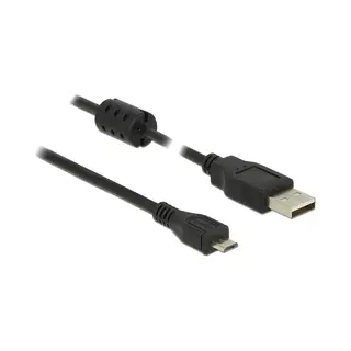 DeLOCK 84900 Usb-kabel Usb 2.0 0,5 m Usb A Micro-Usb B Zwart