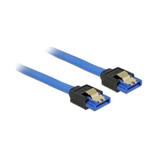 DeLOCK 84981 Sata-Kabel 1 m Sata 7-pin Schwarz, Blau