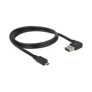 DeLOCK 85165 Usb-kabel Usb 2.0 1 m Usb A Micro-Usb B Zwart