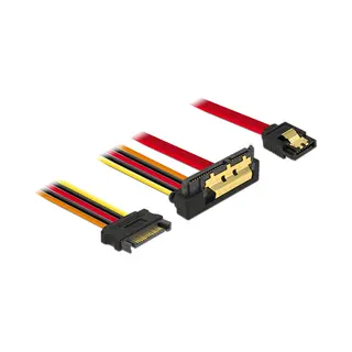 DeLOCK 85229 Sata-Kabel 0,3 m Sata 7-pin Sata 22-pin Schwarz