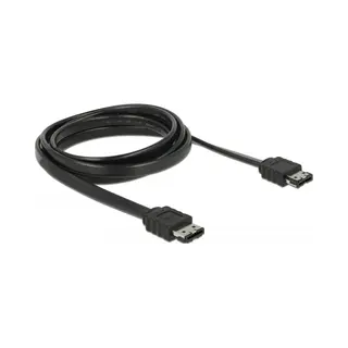 DeLOCK 85641 Sata-kabel 2 m eSATA Zwart