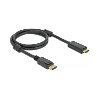 DeLOCK Aktives DisplayPort 1.2 zu Hdmi Kabel 4K 60 Hz 1 m