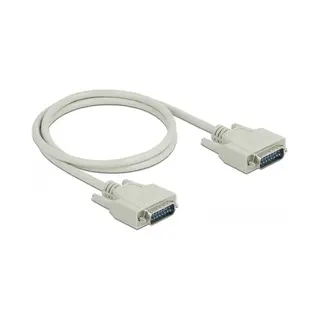DeLOCK Serielles Kabel D-Sub15 Stecker zu Stecker 1 m