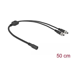DeLOCK Dc Verteilerkabel 5,5 x 2,1 mm 1 x Buchse zu 2 x Stecker verschraubbar