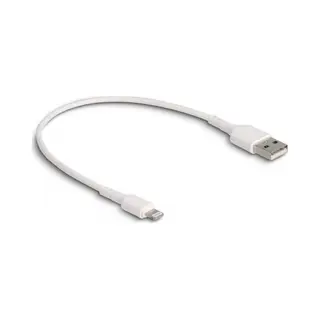 DeLOCK Usb Charging Cable for iPhone, iPad, iPod white 30 cm