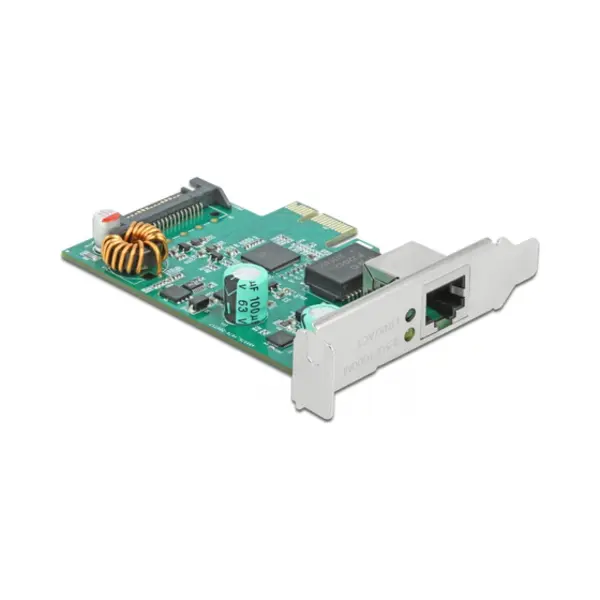 DeLOCK Pci Express x1 Karte 1 x RJ45 2,5 Gigabit Lan PoE+ RTL8125 thumbnail