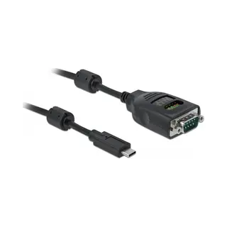 DeLOCK 90414 seriële kabel Zwart 2 m Usb Type-C Rs-232 DB9