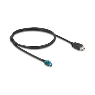 DeLOCK 90563 coax-kabel 1 m Hsd Z Usb A Zwart