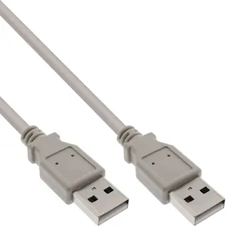 InLine 34330H Usb-kabel 3 m Usb A Beige